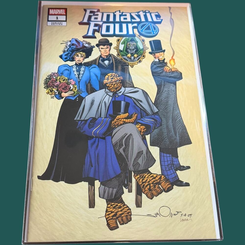 Fantastic Four #1 Variant Edition Marvel Comic Book - Victorian Era Cover Art
